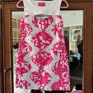 Lilly Pulitzer Pink and White Patterned Dress